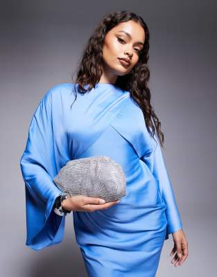 True Decadence - Pochette matelassée en strass - Argenté