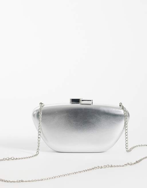 True Decadence - Pochette morbida metallizzata argento, 4 di 4