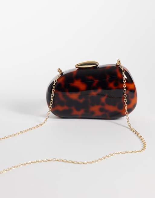 True Decadence - Pochette rigide effet écaille de tortue - Marron, 4 de 4