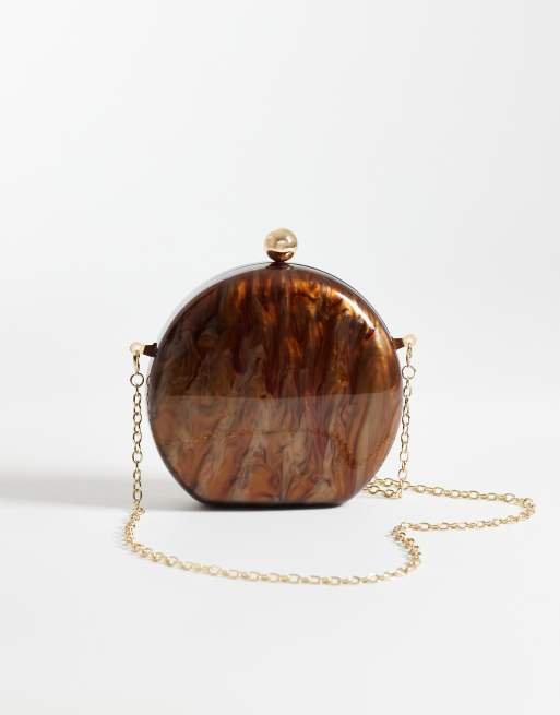 True Decadence pochette rigide effet marbre marron, 4 de 4