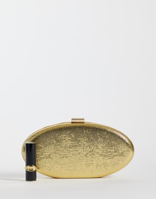 True Decadence - Pochette rigide ovale texturée - Doré, 2 de 4