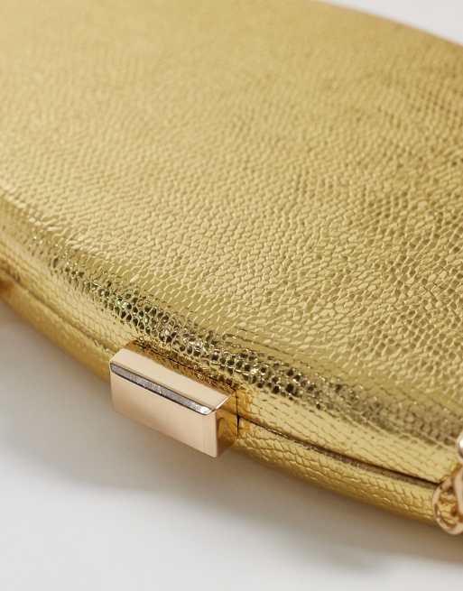 True Decadence - Pochette rigide ovale texturée - Doré, 3 de 4