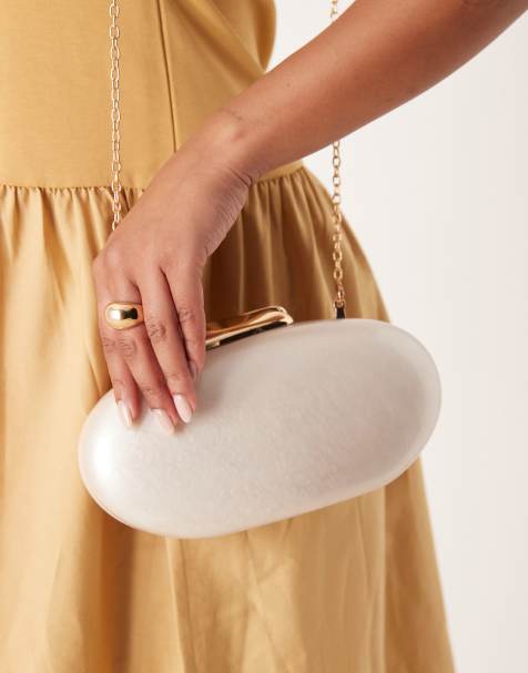 True Decadence resin clutch bag in white - view 1