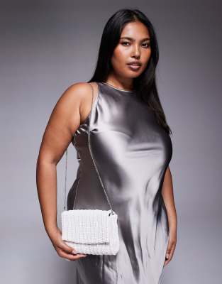 True Decadence - Sac à bandoulière orné de perles - Blanc