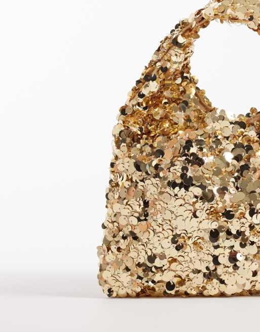 True Decadence - Sac à main à sequins - Doré, 4 de 4