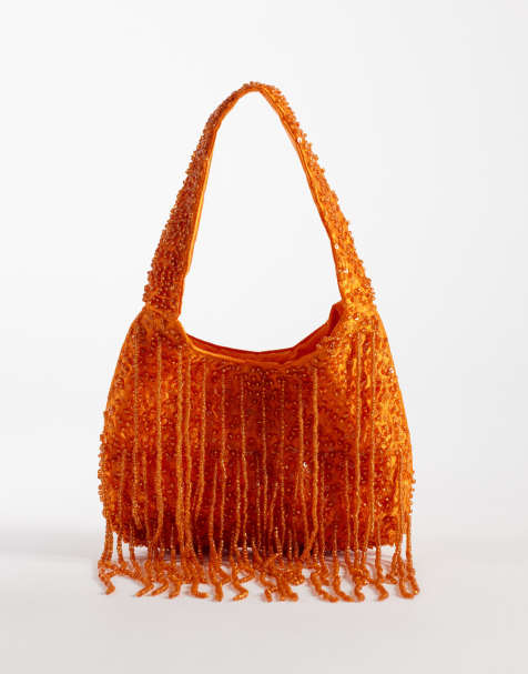 True Decadence - Sac porté épaule à pampilles - Orange - view 1