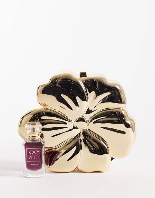 True Decadence - Sac porté épaule en forme de fleur - Métal doré, 2 de 4