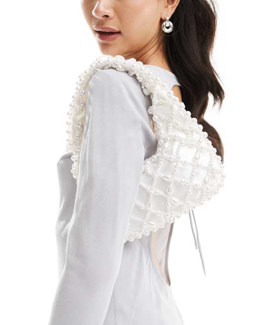 True Decadence - Sac porté épaule ornementé - Blanc
