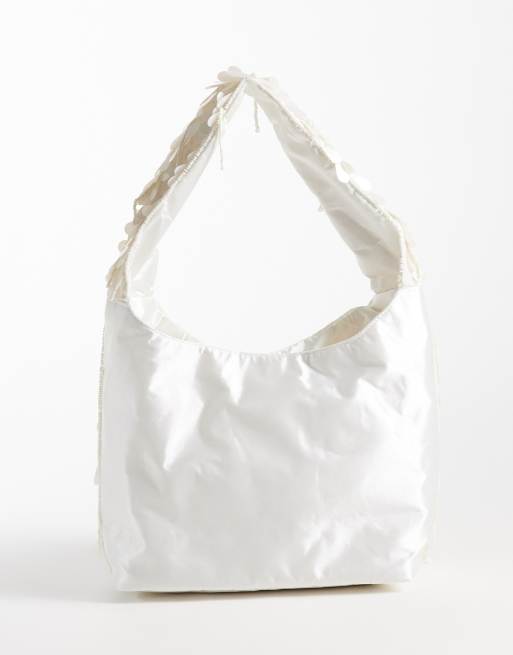 True Decadence shoulder bag in cream beads, 4 of 4