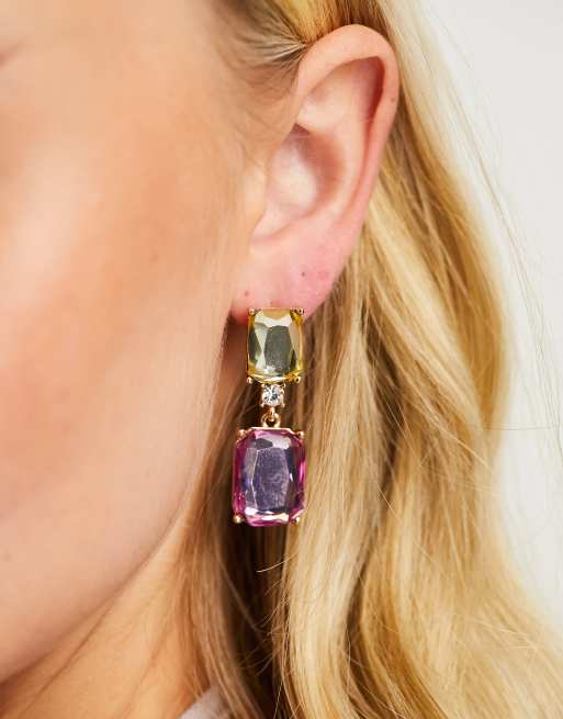 Jewel deals drop earrings