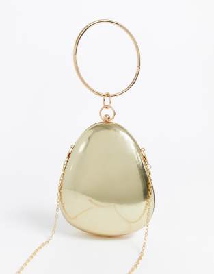 gold ring handle bag