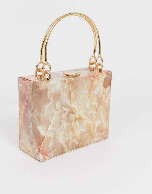 True Decadence structured resin clutch with metal grab handle ASOS