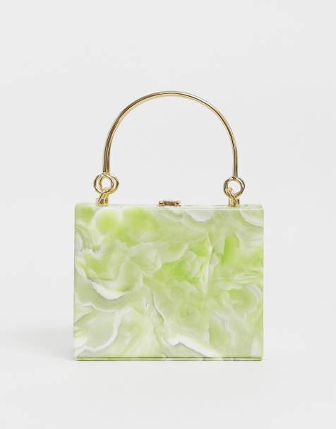 True Decadence structured resin clutch with metal grab handle