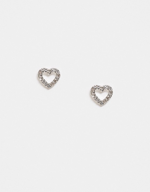 True Decadence stud earrings in crystal heart