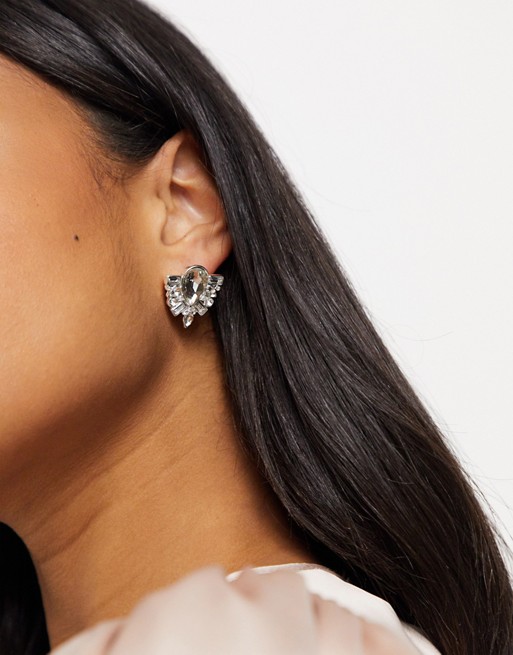True Decadence stud earrings in mixed crystal