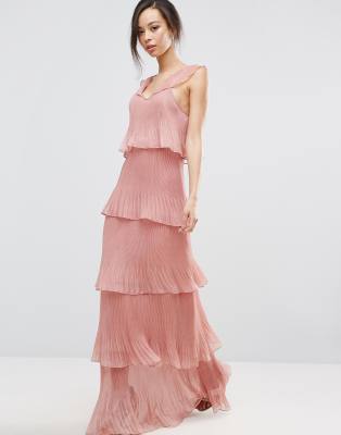 true decadence maxi dress with pleats