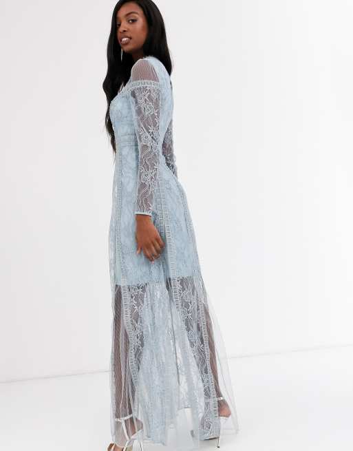 true decadence lace maxi dress