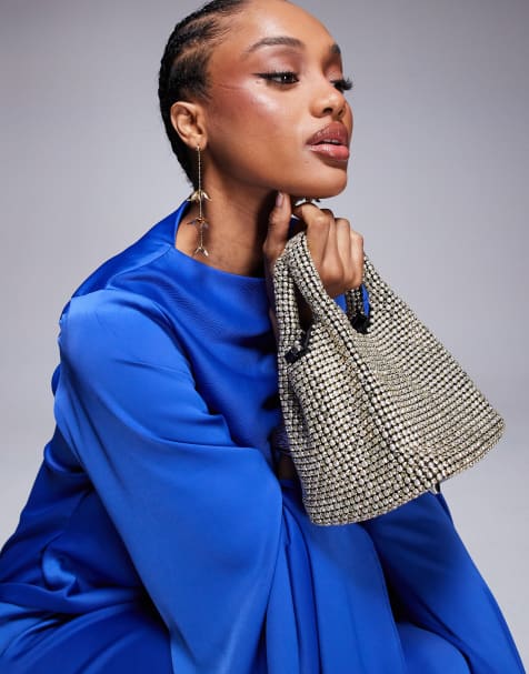 True Decadence tas met strass-versiering in zilver - view 1