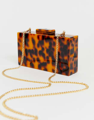 tortoise shell clutch bag