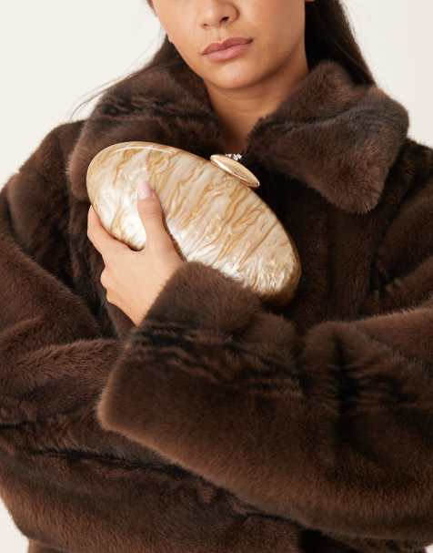 True Decadence – Złota pudełkowa kopertówka z tworzywa - view 1