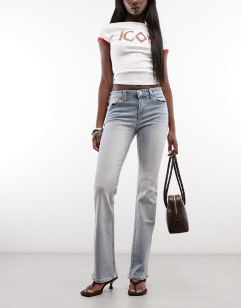 True Religion - Becca - Jeans bootcut lavaggio blu chiaro - view 1