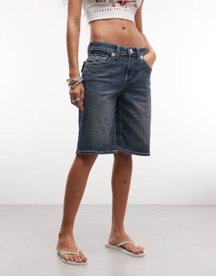 Big T - Weite Jorts in Blau-Radiance Blau W28
