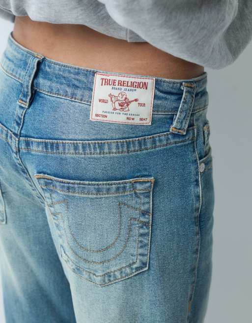 True Religion Bobbi baggy jean in medium wash blue, 4 of 5