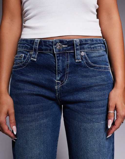 True Religion Bobbi baggy jeans in dark wash blue, 4 of 5