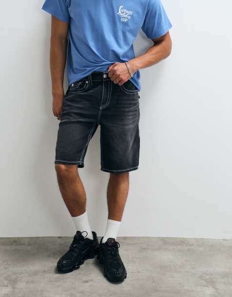 True Religion - Bobby Big T - Pantalones cortos vaqueros con lavado negro y bolsillos con solapas - view 1