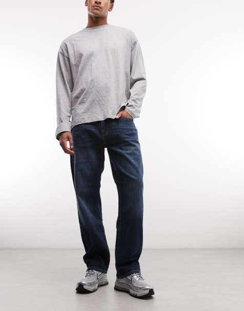 True Religion - Bobby - Jean ample - Délavage foncé Damon - view 1