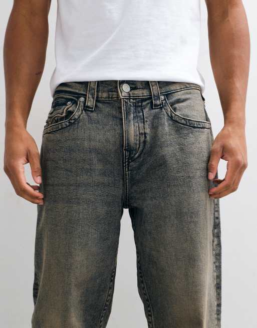 True Religion Bobby jeans med ledig passform och ficklock i brun tvätt, 4 av 5