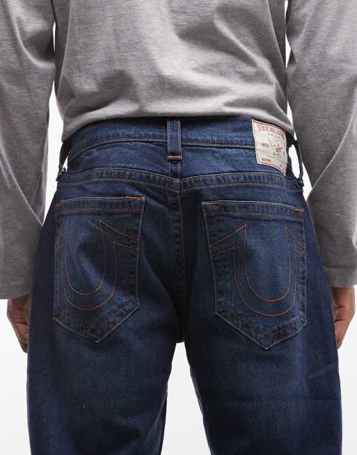 True Religion Bobby loose jeans in damon dark wash, 4 of 5