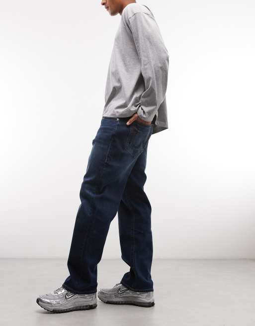 True Religion - Bobby - Løstsiddende jeans i mørkeblå vask, 3 af 5