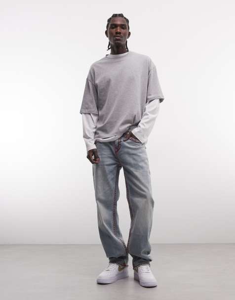 True Religion - Bobby Super T - Skater-jeans i lyseblå vask - view 1