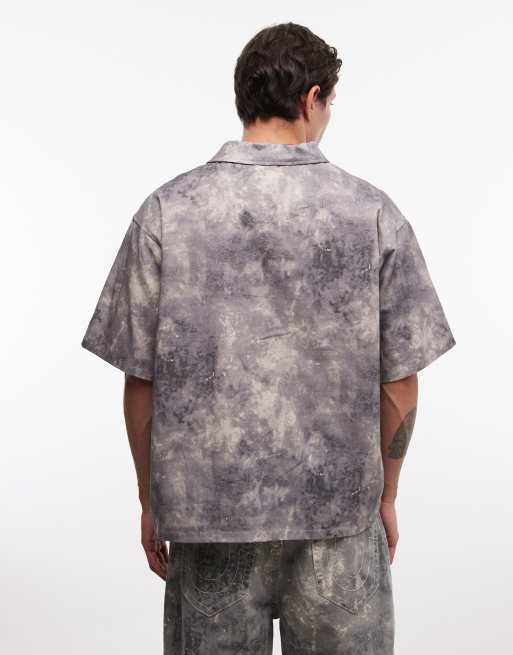 True Religion boxy shirt co-ord in camo , 5 of 5