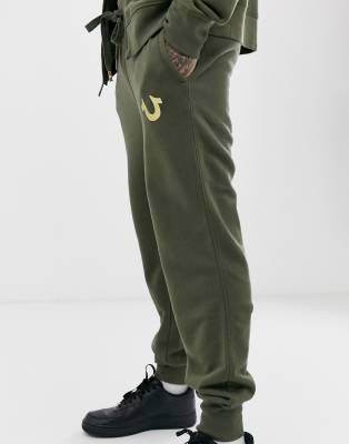 true religion khaki joggers