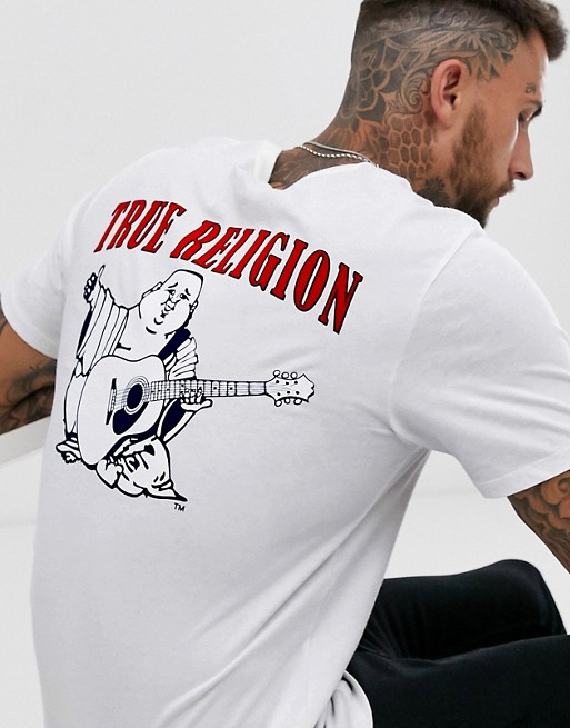 True Religion Buddha logo crew neck t-shirt in white