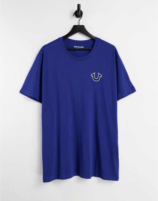 Royal blue sale true religion shirt