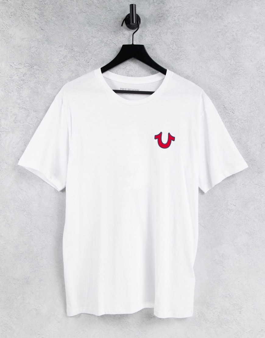 True Religion buddha logo crew neck t-shirt-White