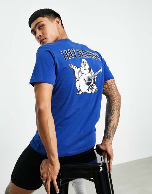 True Religion 半袖 クルーネック Buddha ロゴ トップス Tシャツ トゥルーレリジョン Tシャツ Buddhaプリント 半袖 ユニセックス