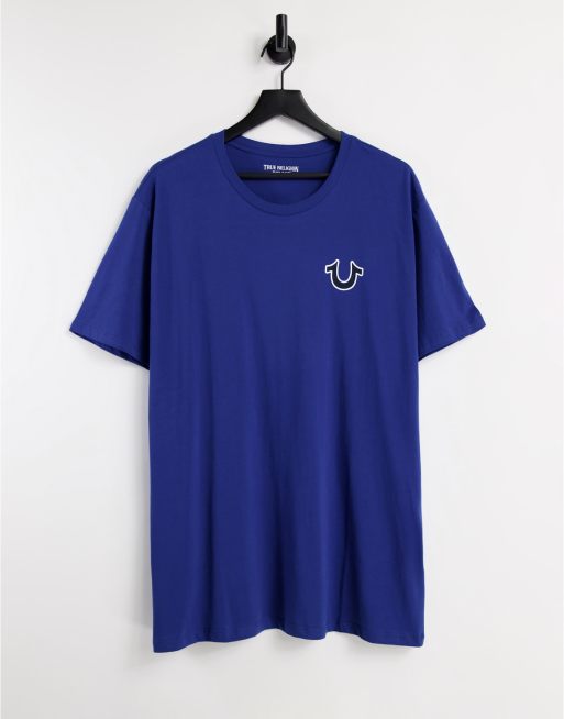 True Religion - Buddha - T-shirt girocollo con logo