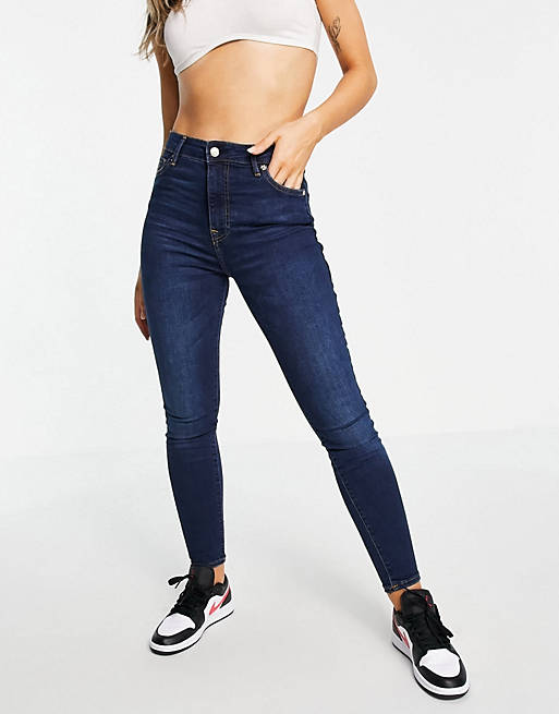 True Religion caia skinny jeans in washed dark core