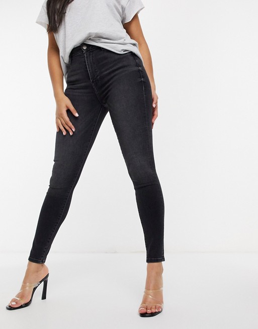 True Religion caia high rise skinny jeans in washed black