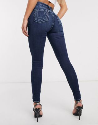 true religion high rise super skinny jeans