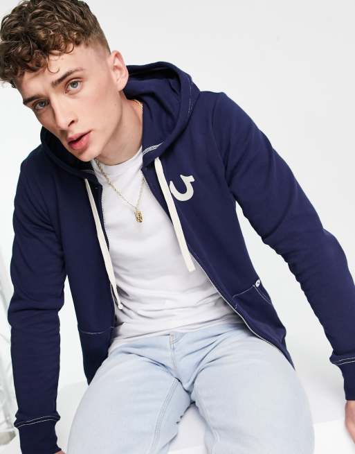 Blue true religion discount hoodie