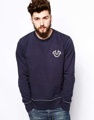 true religion crew neck sweater