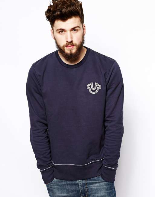 True religion crew neck hot sale sweatshirt