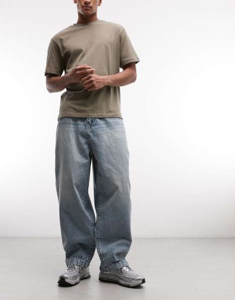 True Religion – Danny – Mellanblå jeans med barrelben - view 1