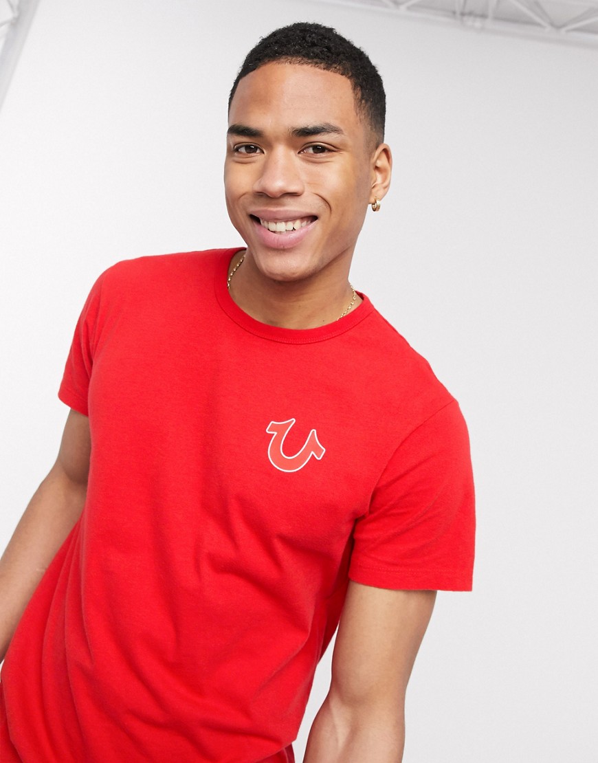 True Religion double puff t-shirt-Red