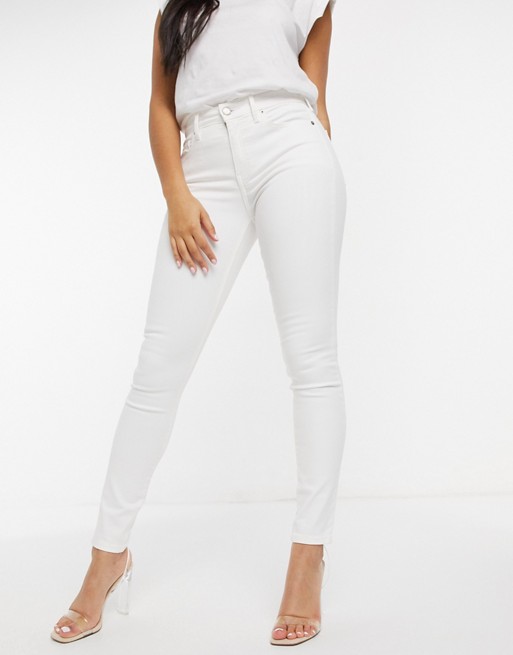 True Religion Halle highrise skinny jeans in white
